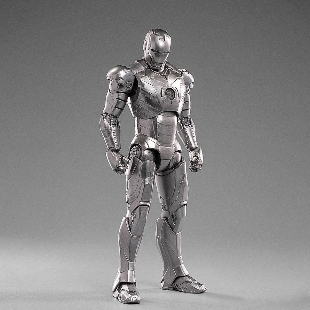 ZD Toys - Colección completa: Serie Aniversario (versión no luminosa): Iron Man MK2 (1906-02), figura de acción en miniatura a escala 1:10