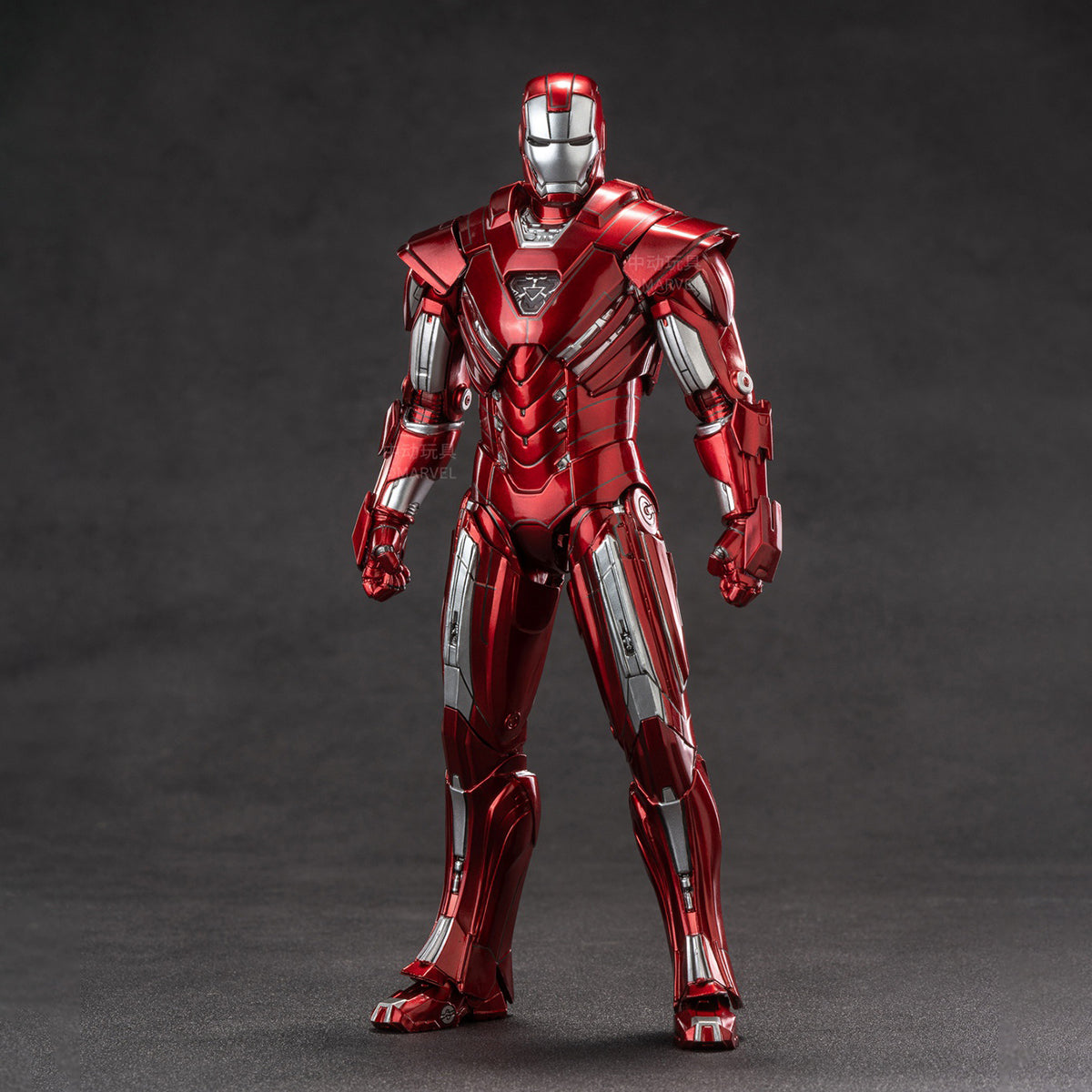 ZD Toys Coffret complet : Série anniversaire Version non lumineuse : Iron Man MK33 (1906-33), figurine miniature à l'échelle 1:10