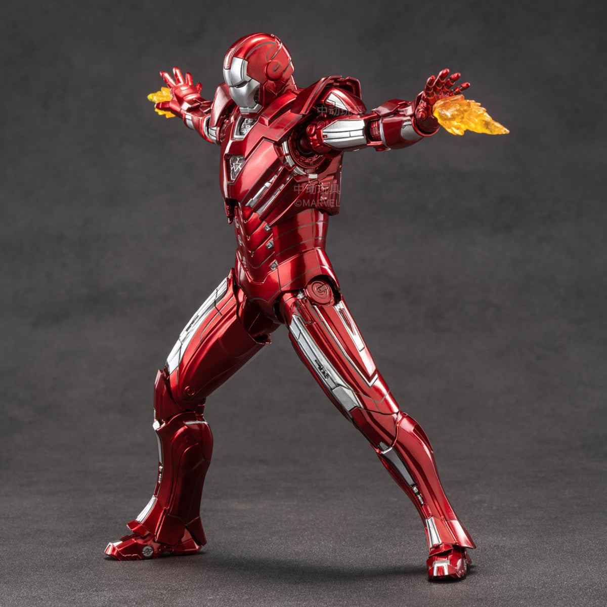 ZD Toys Coffret complet : Série anniversaire Version non lumineuse : Iron Man MK33 (1906-33), figurine miniature à l'échelle 1:10