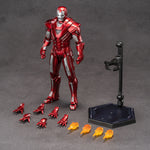 ZD Toys Coffret complet : Série anniversaire Version non lumineuse : Iron Man MK33 (1906-33), figurine miniature à l'échelle 1:10