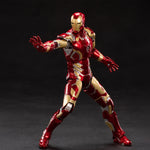 ZD Toys - Colección completa: Serie Aniversario (versión no luminosa): Iron Man MK43 (1906-1943), figura de acción en miniatura a escala 1:10