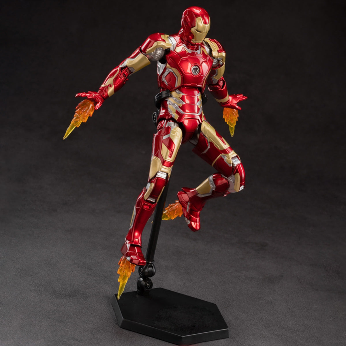 ZD Toys - Colección completa: Serie Aniversario (versión no luminosa): Iron Man MK43 (1906-1943), figura de acción en miniatura a escala 1:10