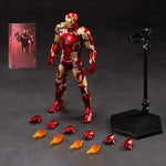 ZD Toys - Colección completa: Serie Aniversario (versión no luminosa): Iron Man MK43 (1906-1943), figura de acción en miniatura a escala 1:10