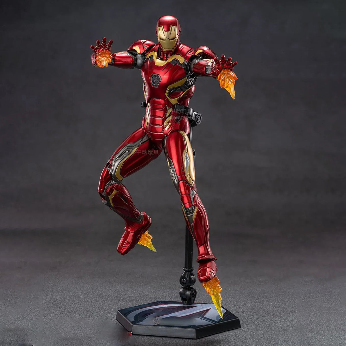 ZD Toys - Colección completa: Serie Aniversario (versión no luminosa): Iron Man MK45 (1906-1945), figura de acción en miniatura a escala 1:10