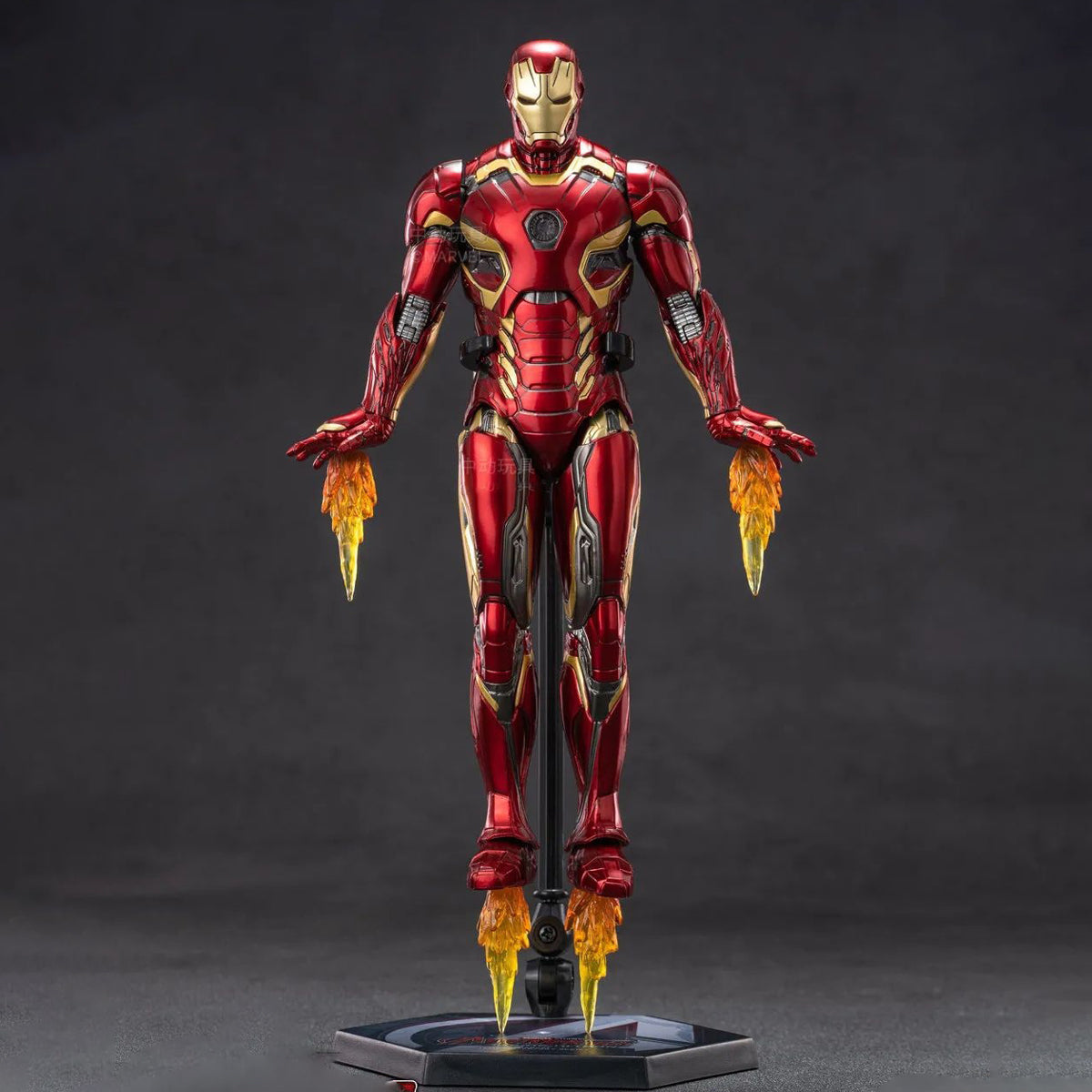 ZD Toys - Colección completa: Serie Aniversario (versión no luminosa): Iron Man MK45 (1906-1945), figura de acción en miniatura a escala 1:10