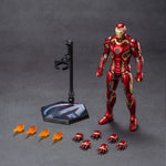 ZD Toys - Colección completa: Serie Aniversario (versión no luminosa): Iron Man MK45 (1906-1945), figura de acción en miniatura a escala 1:10