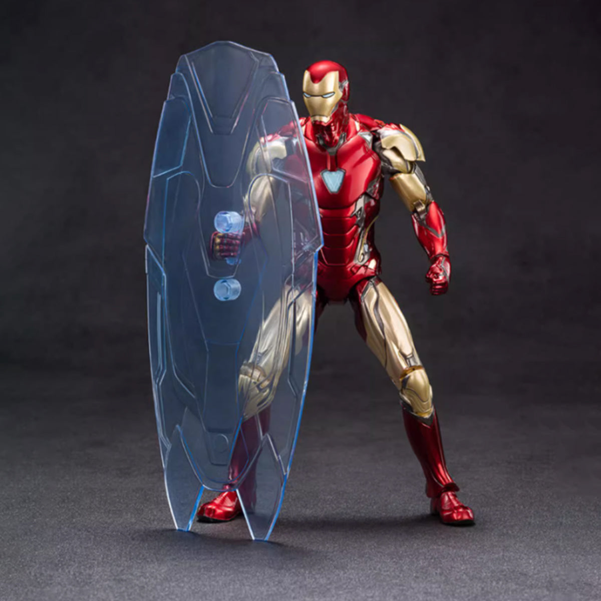 ZD Toys Ensemble complet : Série anniversaire Version non lumineuse : 1.0 Iron Man MK85 (1906-85), figurine d'action miniature à l'échelle 1:10