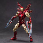 ZD Toys Ensemble complet : Série anniversaire Version non lumineuse : 1.0 Iron Man MK85 (1906-85), figurine d'action miniature à l'échelle 1:10