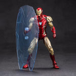 ZD Toys Ensemble complet : Série anniversaire Version non lumineuse : 1.0 Iron Man MK85 (1906-85), figurine d'action miniature à l'échelle 1:10