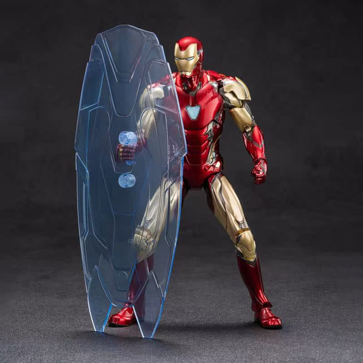 ZD Toys Ensemble complet : Série anniversaire Version non lumineuse : 1.0 Iron Man MK85 (1906-85), figurine d'action miniature à l'échelle 1:10