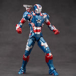 ZD Toys Full Set: Anniversary Series Non-Luminous Version: War Machine Patriot 1.0 (1906-52), 1:10 Scale Miniature Action Figurine