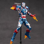 ZD Toys Full Set: Anniversary Series Non-Luminous Version: War Machine Patriot 1.0 (1906-52), 1:10 Scale Miniature Action Figurine
