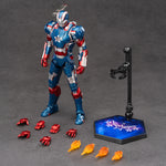 ZD Toys Full Set: Anniversary Series Non-Luminous Version: War Machine Patriot 1.0 (1906-52), 1:10 Scale Miniature Action Figurine