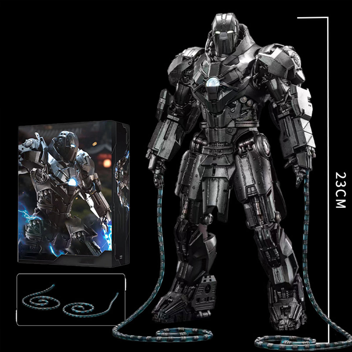 Colección completa de aniversario de ZD Toys: Whiplash Mark 2, edición iluminada, figura de acción en miniatura a escala 1:10