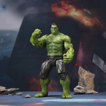 ZD Toys Full Set: 7-inch Articulated Classic Series: Hulk, with light-up base version, Miniature Action Figurine