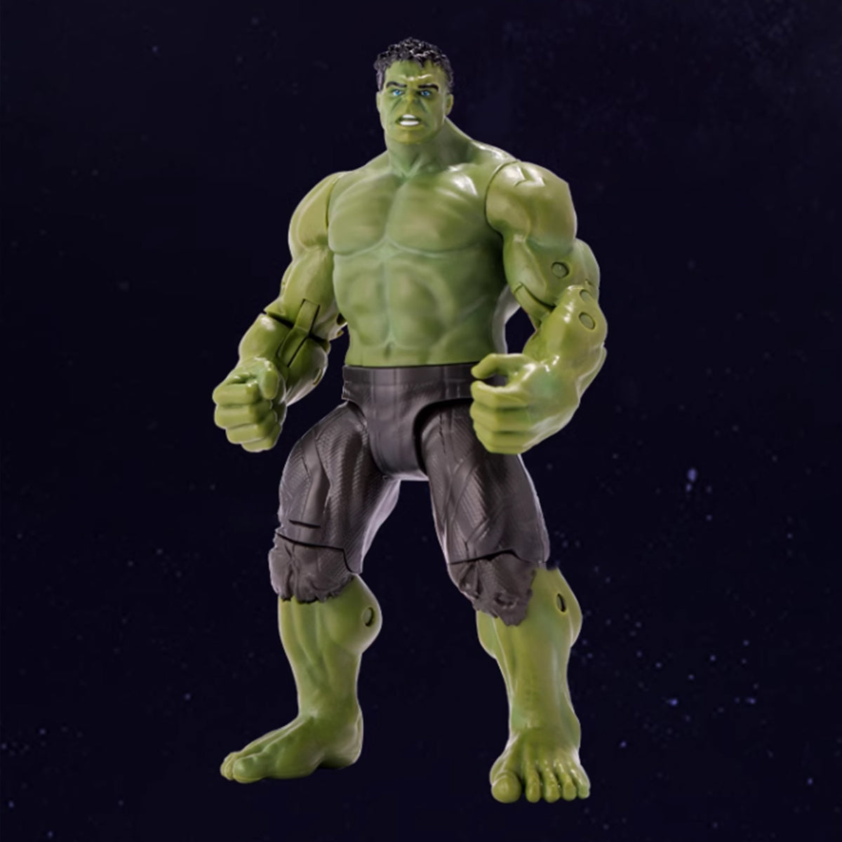 ZD Toys Full Set: 7-inch Articulated Classic Series: Hulk, with light-up base version, Miniature Action Figurine