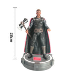 Ensemble complet de jouets ZD : Série classique articulée de 7 pouces : Thor, avec version de base lumineuse, figurine d'action miniature