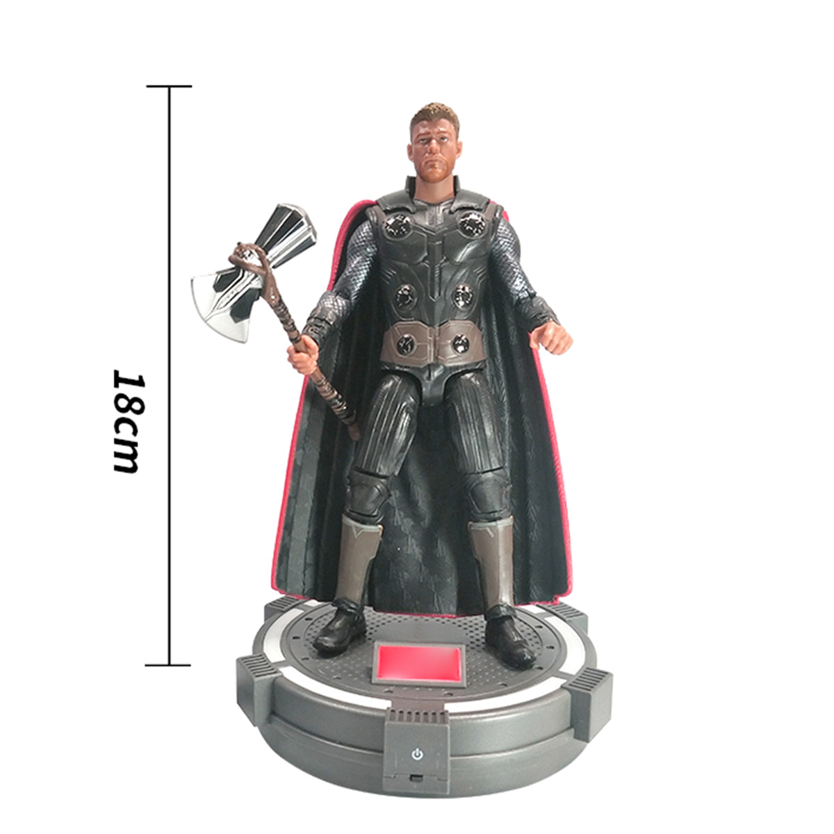 Ensemble complet de jouets ZD : Série classique articulée de 7 pouces : Thor, avec version de base lumineuse, figurine d'action miniature
