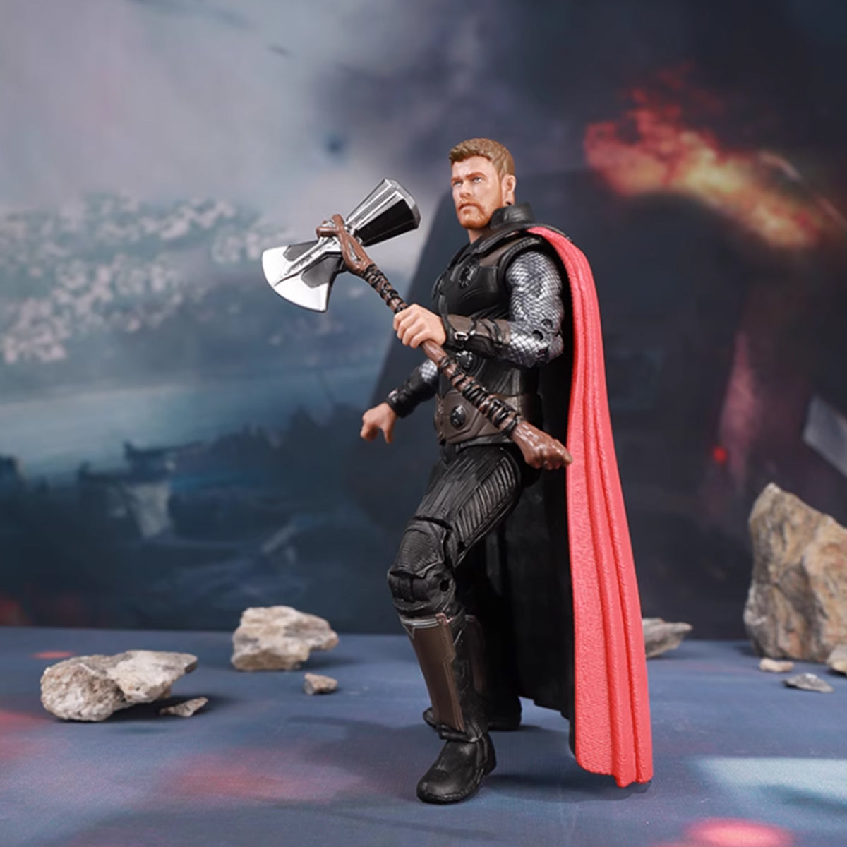 Ensemble complet de jouets ZD : Série classique articulée de 7 pouces : Thor, avec version de base lumineuse, figurine d'action miniature