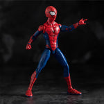 ZD Toys Full Set: 7-inch Articulated Classic Series with Stand Version: Classic Spider Man, Movice Style, Miniature Action Figurine
