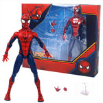 ZD Toys Full Set: 7-inch Articulated Classic Series with Stand Version: Classic Spider Man, Movice Style, Miniature Action Figurine