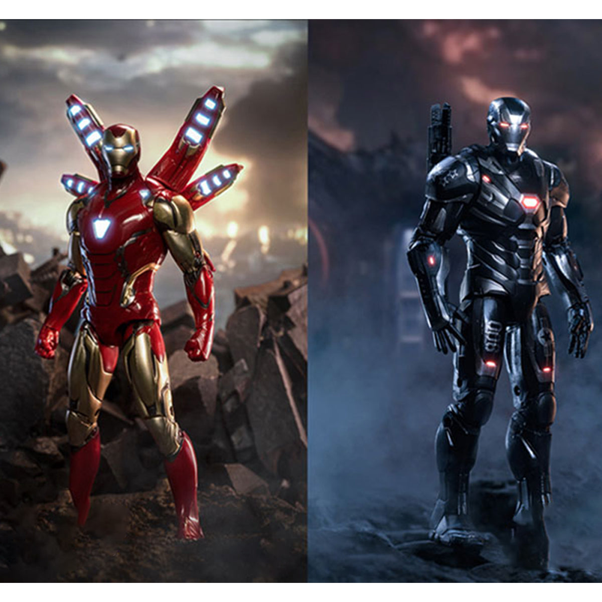 Coffret complet ZD Toys : figurine articulée simple Iron Man MK85 de 7 pouces, version normale, miniature