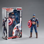 ZD Toys Full Set: 7-inch Simple Articulated - Captain America, Normal Version, Miniature Action Figurine