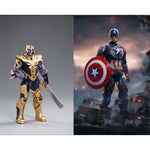 ZD Toys Full Set: 7-inch Simple Articulated - Captain America, Normal Version, Miniature Action Figurine