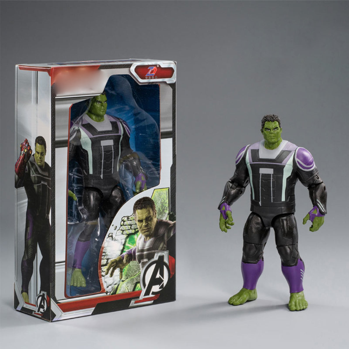 ZD Toys - Conjunto completo: Figura de acción en miniatura articulada de 18 cm de Hulk (versión normal)