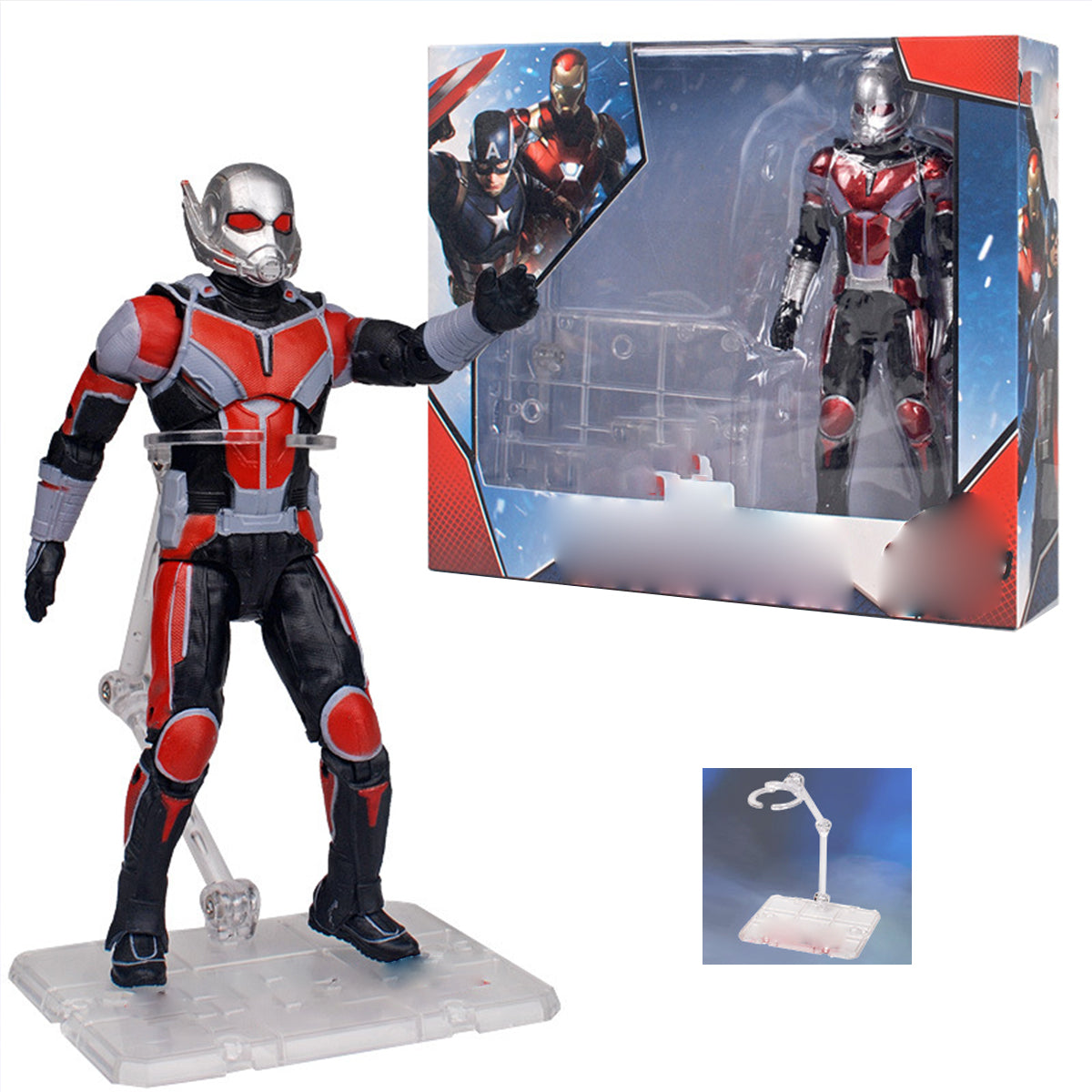 ZD Toys Full Set: 7-inch Articulated Classic Series with Stand Version: Ant-Man, Movice Style, Miniature Action Figurine