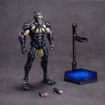 ZD Toys Super War Game Series Coffret complet : Black Panther, style jeu vidéo, figurine d'action miniature à l'échelle 1:10