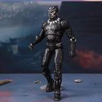 ZD Toys - Conjunto completo: Figura de acción clásica articulada de 7 pulgadas con soporte. Versión: Pantera Negra, estilo película.