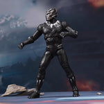 ZD Toys - Conjunto completo: Figura de acción clásica articulada de 7 pulgadas con soporte. Versión: Pantera Negra, estilo película.
