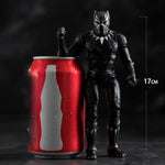 ZD Toys - Conjunto completo: Figura de acción clásica articulada de 7 pulgadas con soporte. Versión: Pantera Negra, estilo película.