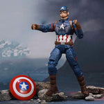 ZD Toys Set completo: Figura de acción clásica articulada de 7 pulgadas con soporte. Versión: Capitán América, estilo película.