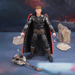 ZD Toys Full Set: 7-inch Articulated Classic Series with Stand New Version: Thor, Movice Style, Miniature Action Figurine