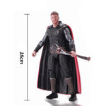 ZD Toys Full Set: 7-inch Articulated Classic Series with Stand New Version: Thor, Movice Style, Miniature Action Figurine