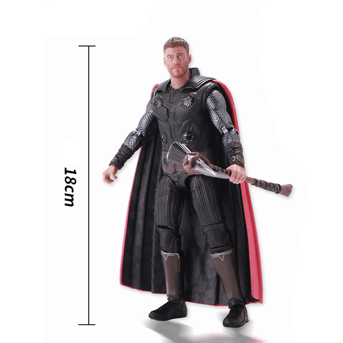 ZD Toys Full Set: 7-inch Articulated Classic Series with Stand New Version: Thor, Movice Style, Miniature Action Figurine