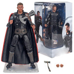 ZD Toys Full Set: 7-inch Articulated Classic Series with Stand New Version: Thor, Movice Style, Miniature Action Figurine