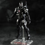 ZD Toys Full Set: 7-inch Articulated Classic Series with Stand Version: War Machine, Movice Style, Miniature Action Figurine