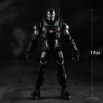 ZD Toys Full Set: 7-inch Articulated Classic Series with Stand Version: War Machine, Movice Style, Miniature Action Figurine