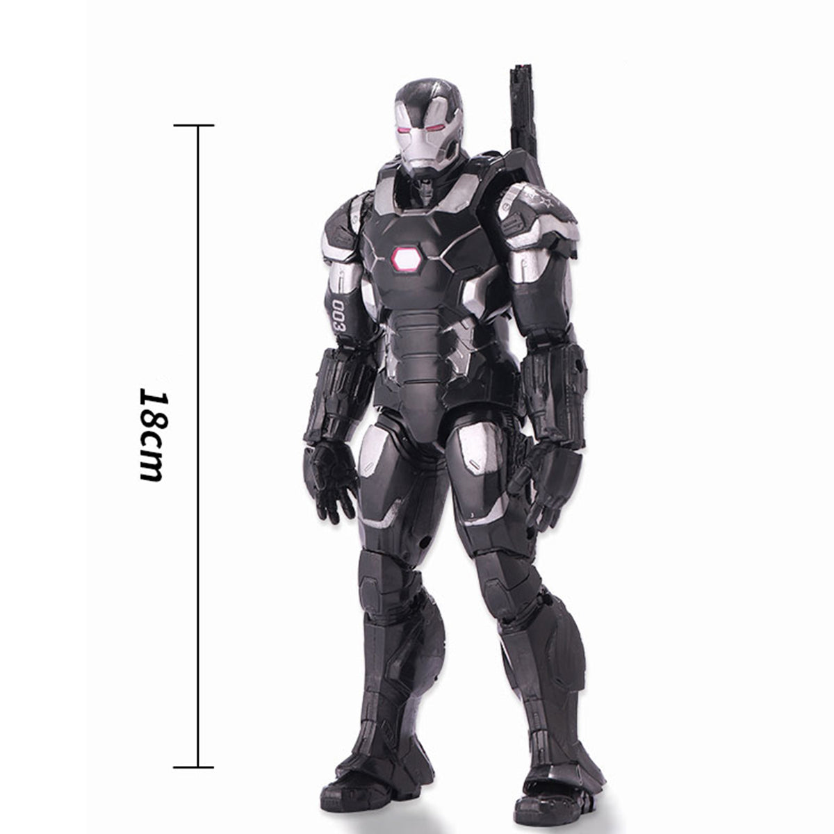 ZD Toys Full Set: 7-inch Articulated Classic Series with Stand Version: War Machine, Movice Style, Miniature Action Figurine