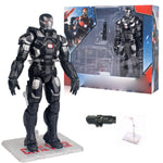 ZD Toys Full Set: 7-inch Articulated Classic Series with Stand Version: War Machine, Movice Style, Miniature Action Figurine