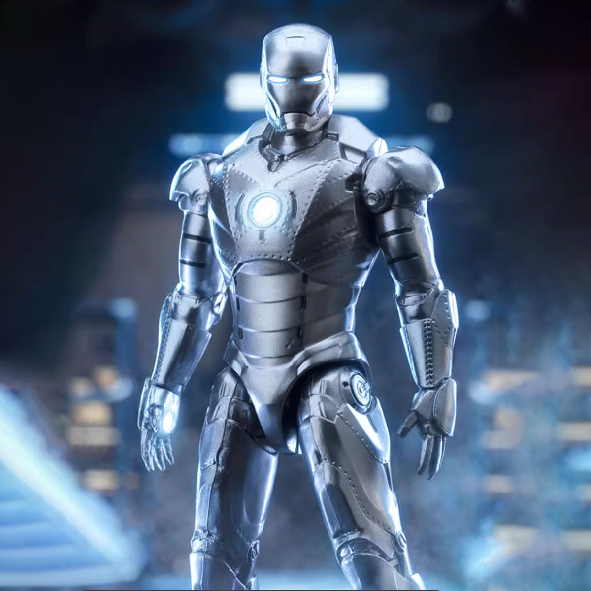 Coffret complet ZD Toys : Iron Man Hall of Armor de 10 cm (4 pouces) - MK2, style film, figurine d'action miniature