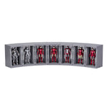 Coffret complet ZD Toys : Iron Man Hall of Armor de 10 cm (4 pouces) - MK2, style film, figurine d'action miniature