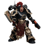 Figuras de acción JOYTOY Warhammer 40,000 Chaos Space Marines Black Legion Chosen con pistola de plasma y hacha de energía