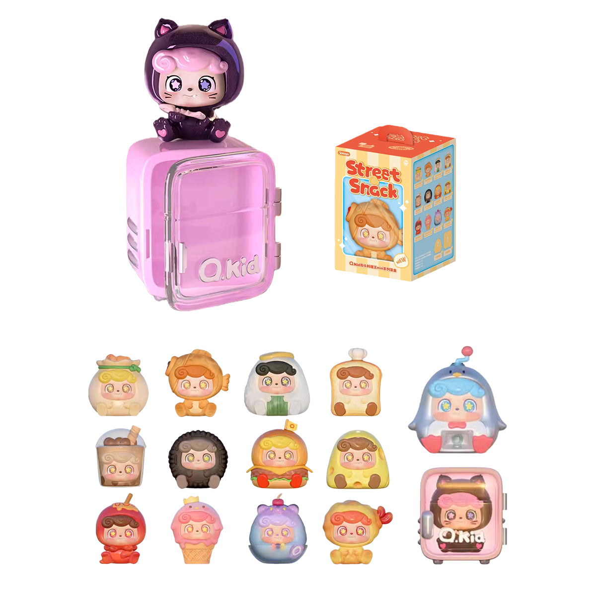 JOTOYS Q.Kid Street Snack Mini Series Blind Box Figure