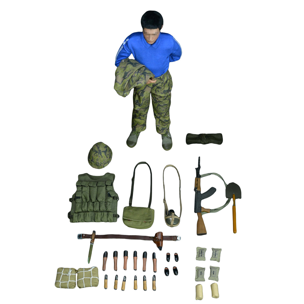 QORANGE QOTOYS PLA in Laoshan Campaign 1985 Accessory Pack Fit 1/6 Scale 12-inches Figure