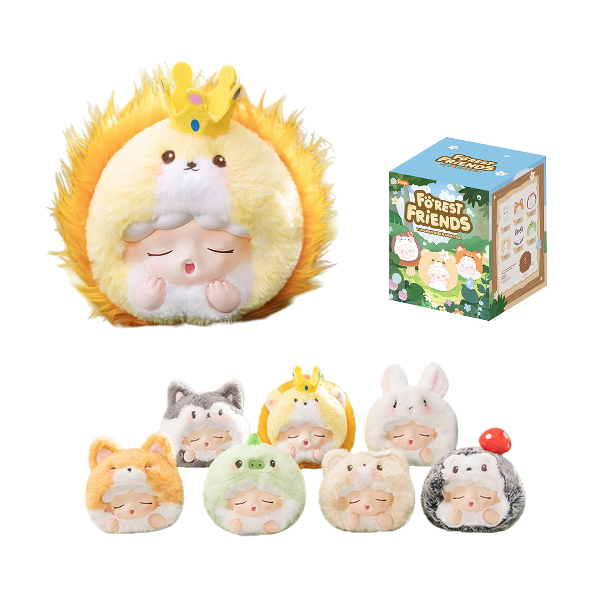 JOTOYS YUMO Forest Friends Plush Series Set Blind Box Figure