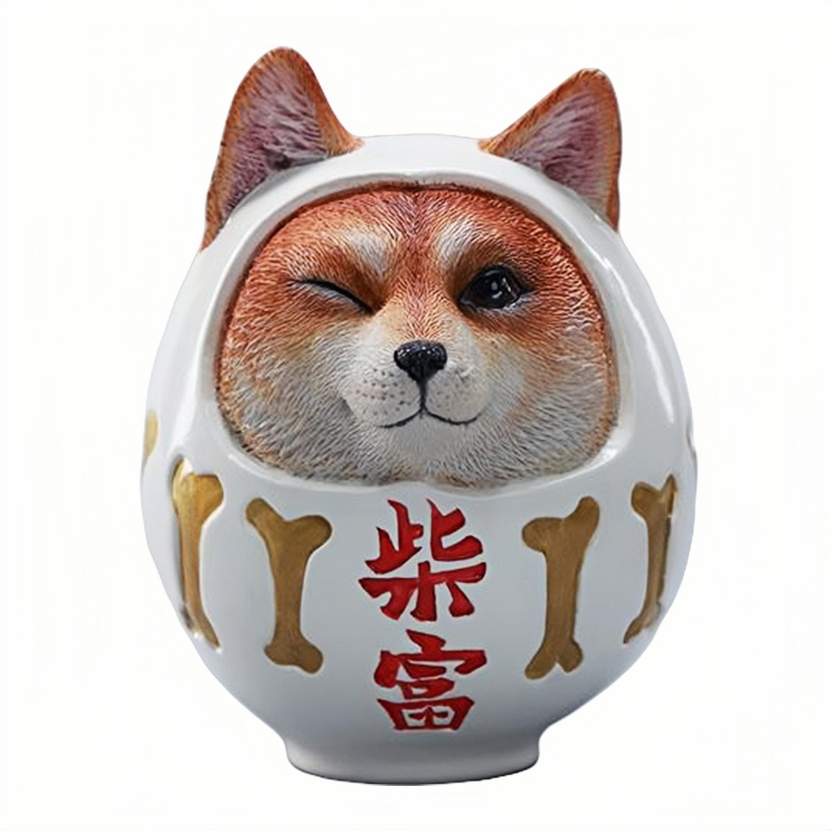 JXK Shiba Fortune Daruma Ver.B Collaboration Edition Animal Figurine
